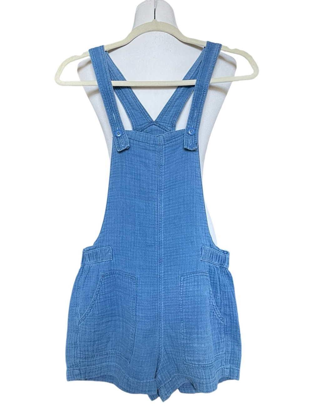 American Eagle gauze cotton romper overalls - Picture 2 of 7